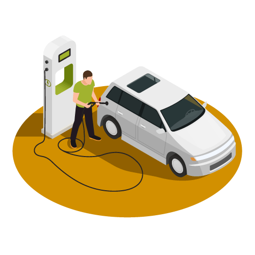 punto de recarga para coches eléctricos