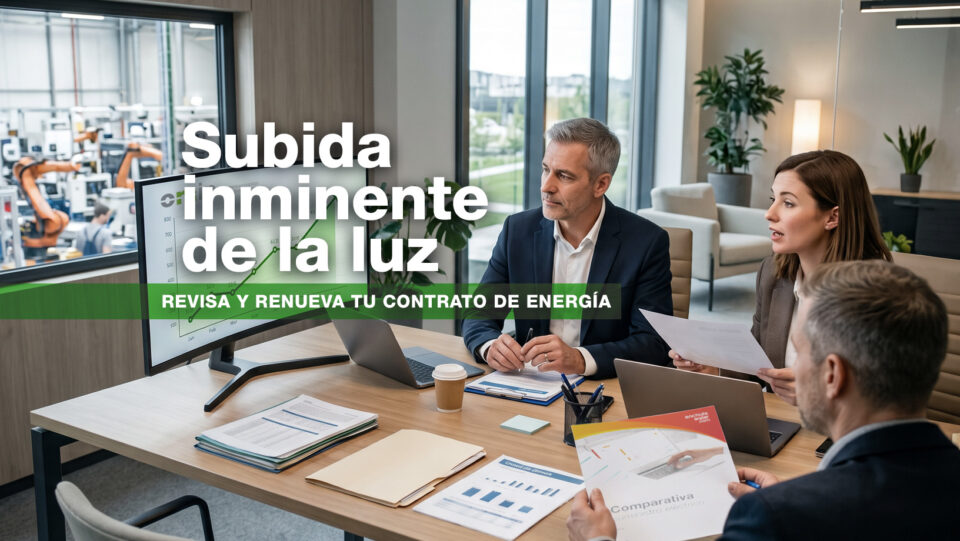 Subida inminente de la luz: revisa y renueva tu contrato de energía
